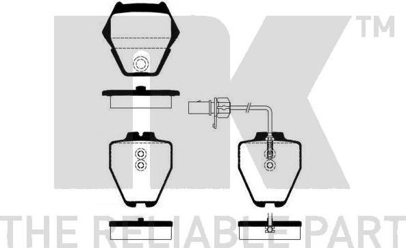 NK 224784 - Гальмівні колодки, дискові гальма autozip.com.ua