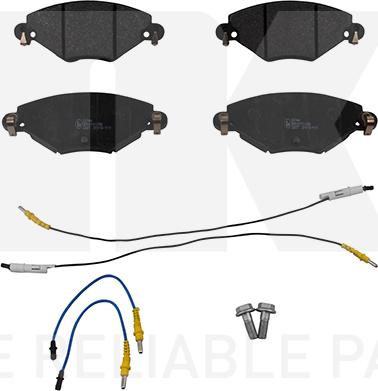 NK 221944 - Гальмівні колодки, дискові гальма autozip.com.ua