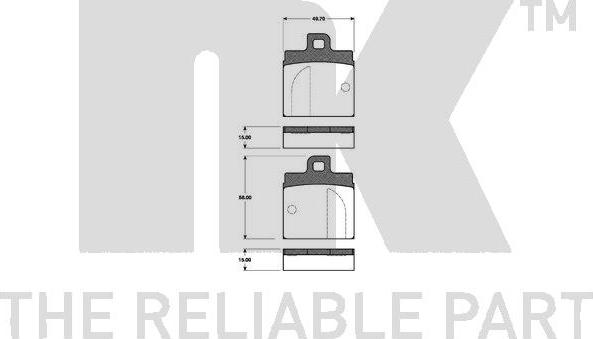 NK 221002 - Гальмівні колодки, дискові гальма autozip.com.ua