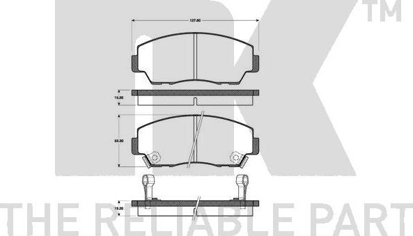 NK 223219 - Гальмівні колодки, дискові гальма autozip.com.ua