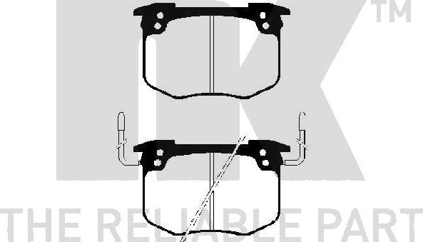 NK 223708 - Гальмівні колодки, дискові гальма autozip.com.ua