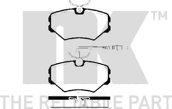 NK 223734 - Гальмівні колодки, дискові гальма autozip.com.ua