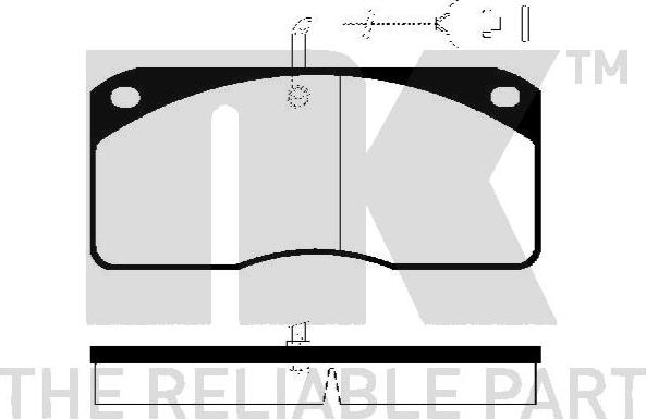 NK 222344 - Гальмівні колодки, дискові гальма autozip.com.ua