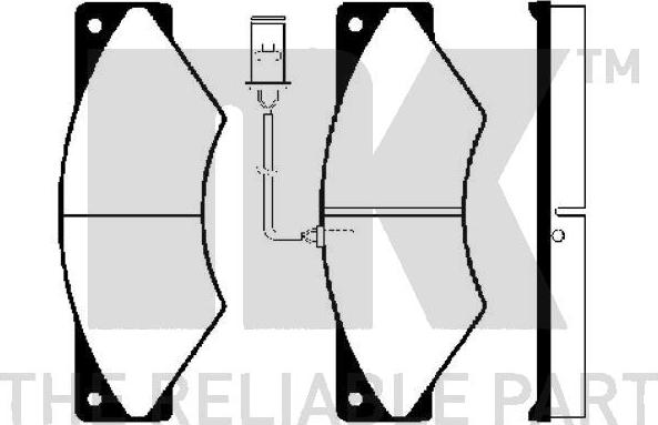 NK 222347 - Гальмівні колодки, дискові гальма autozip.com.ua