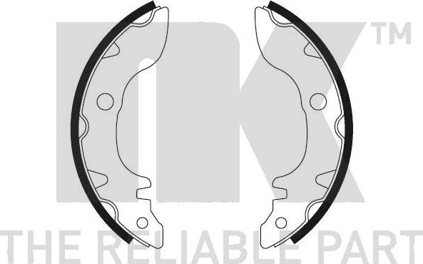 NK 2740494 - Комплект гальм, барабанний механізм autozip.com.ua