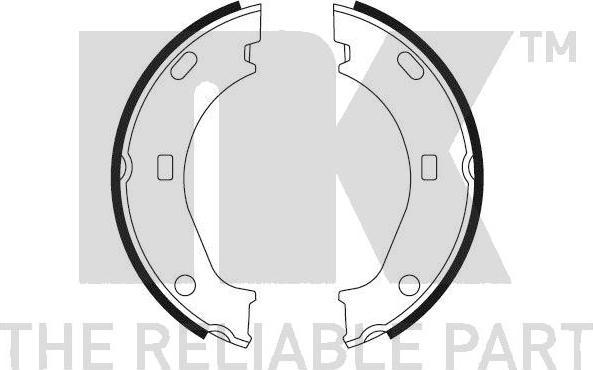 NK 2741240 - Комплект гальм, ручник, парковка autozip.com.ua