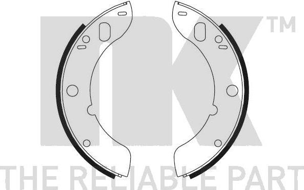 NK 2725048 - Комплект гальм, барабанний механізм autozip.com.ua