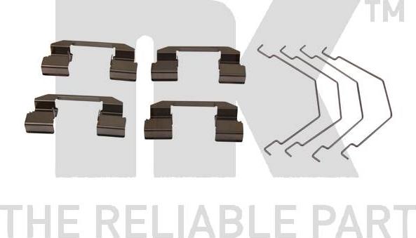 NK 79321292 - Комплектуючі, колодки дискового гальма autozip.com.ua