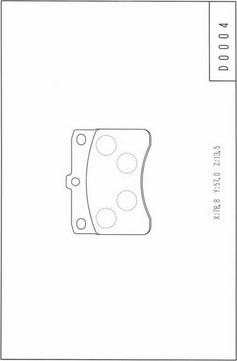 NPS D360U05 - Гальмівні колодки, дискові гальма autozip.com.ua