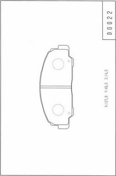 NPS D360U24 - Гальмівні колодки, дискові гальма autozip.com.ua