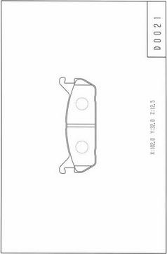 NPS D361U01 - Гальмівні колодки, дискові гальма autozip.com.ua