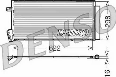 Denso DCN09018 - Конденсатор, кондиціонер autozip.com.ua