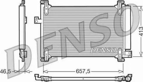 NPS DCN09083 - Конденсатор, кондиціонер autozip.com.ua