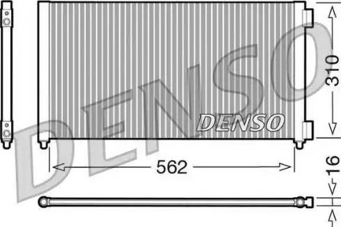Denso DCN09102 - Конденсатор, кондиціонер autozip.com.ua