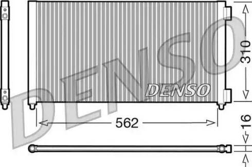 Denso DCN09102 - Конденсатор, кондиціонер autozip.com.ua