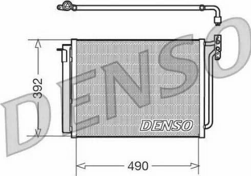 Denso DCN05009 - Конденсатор, кондиціонер autozip.com.ua