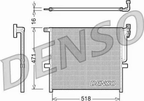 Denso DCN05001 - Конденсатор, кондиціонер autozip.com.ua
