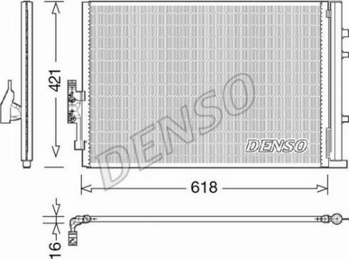 Denso DCN05016 - Конденсатор, кондиціонер autozip.com.ua