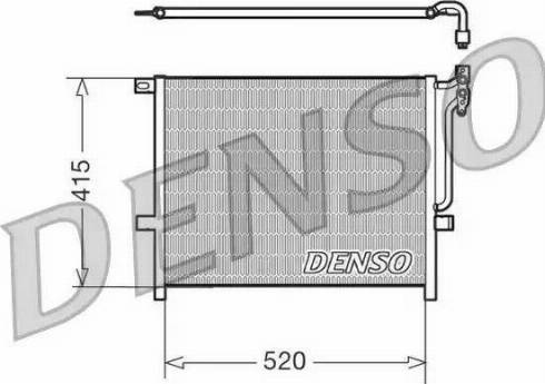 Denso DCN05010 - Конденсатор, кондиціонер autozip.com.ua