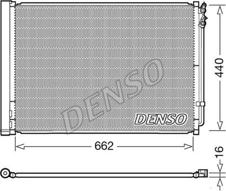 Denso DCN05032 - Конденсатор, кондиціонер autozip.com.ua
