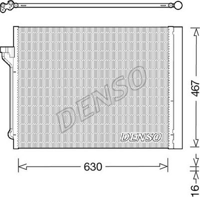 Denso DCN05029 - Конденсатор, кондиціонер autozip.com.ua