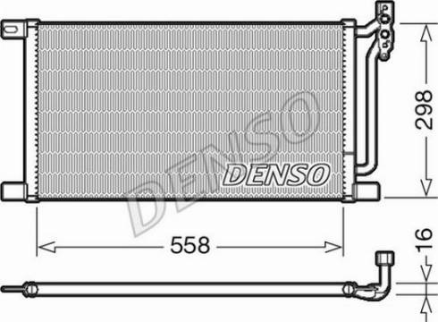 Denso DCN05020 - Конденсатор, кондиціонер autozip.com.ua