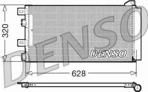 Denso DCN05101 - Конденсатор, кондиціонер autozip.com.ua