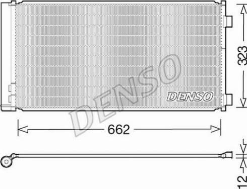 Denso DCN05103 - Конденсатор, кондиціонер autozip.com.ua