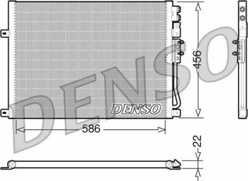 Denso DCN06009 - Конденсатор, кондиціонер autozip.com.ua