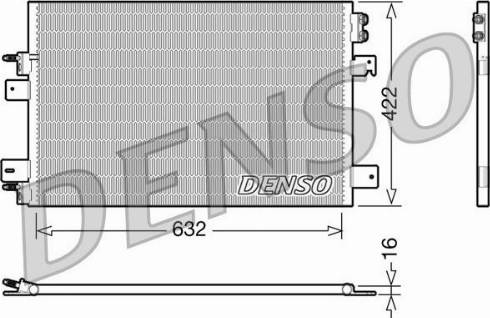 Denso DCN06007 - Конденсатор, кондиціонер autozip.com.ua