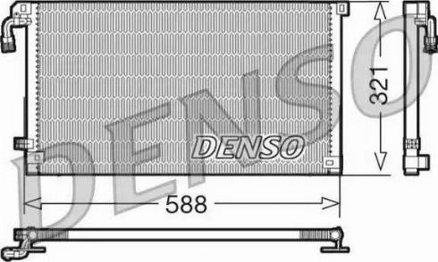 Denso DCN07004 - Конденсатор, кондиціонер autozip.com.ua