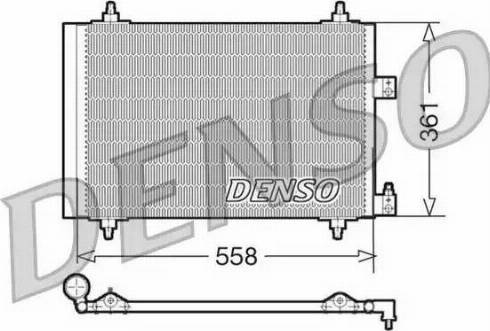 Denso DCN07005 - Конденсатор, кондиціонер autozip.com.ua