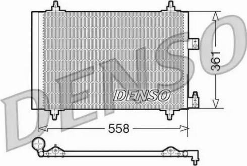 Denso DCN07005 - Конденсатор, кондиціонер autozip.com.ua
