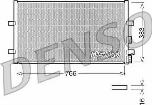 Denso DCN10009 - Конденсатор, кондиціонер autozip.com.ua