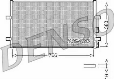 Denso DCN10009 - Конденсатор, кондиціонер autozip.com.ua