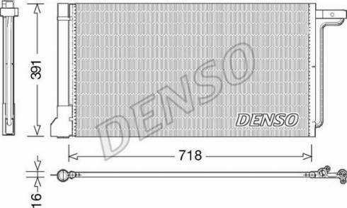 Denso DCN10028 - Конденсатор, кондиціонер autozip.com.ua