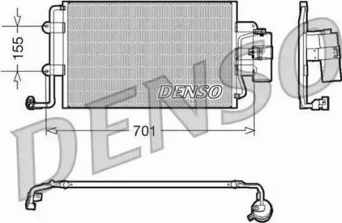 Denso DCN32025 - Конденсатор, кондиціонер autozip.com.ua