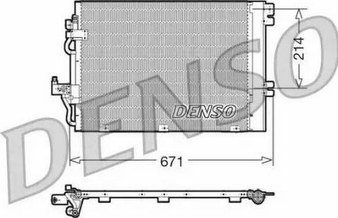 Denso DCN20009 - Конденсатор, кондиціонер autozip.com.ua