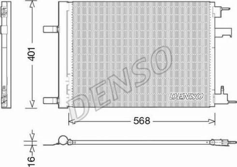 Denso DCN20008 - Конденсатор, кондиціонер autozip.com.ua