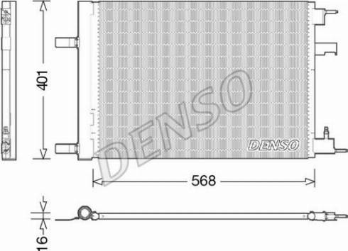 Denso DCN20014 - Конденсатор, кондиціонер autozip.com.ua