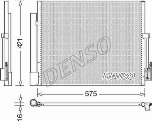 Denso DCN20036 - Конденсатор, кондиціонер autozip.com.ua