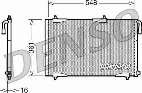 NPS DCN21002 - Конденсатор, кондиціонер autozip.com.ua