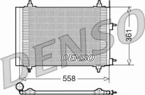 Denso DCN21015 - Конденсатор, кондиціонер autozip.com.ua