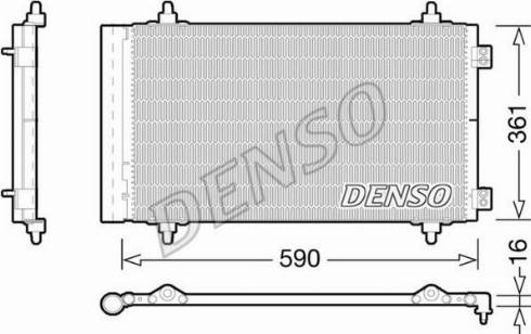 Denso DCN21018 - Конденсатор, кондиціонер autozip.com.ua