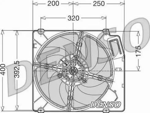 NPS DER01003 - Вентилятор, охолодження двигуна autozip.com.ua