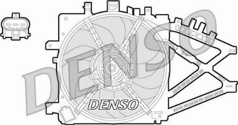 NPS DER20014 - Вентилятор, охолодження двигуна autozip.com.ua