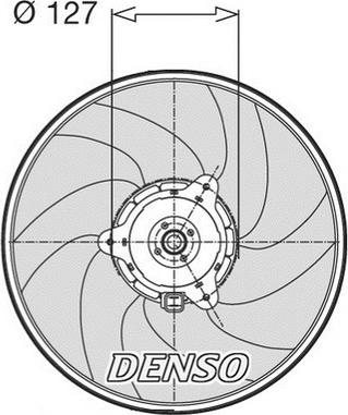 NPS DER21003 - Вентилятор, охолодження двигуна autozip.com.ua