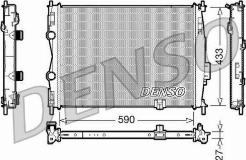 NPS DRM46019 - Радіатор, охолодження двигуна autozip.com.ua