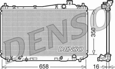 NPS DRM40008 - Радіатор, охолодження двигуна autozip.com.ua