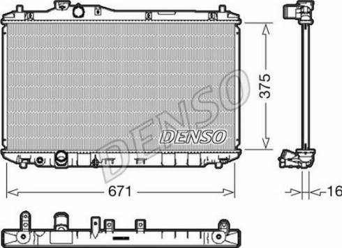 NPS DRM40037 - Радіатор, охолодження двигуна autozip.com.ua